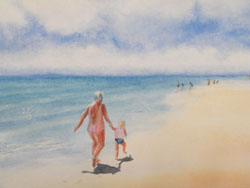 Seaside watercolour